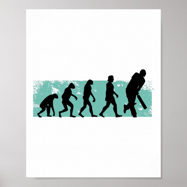 Poster Cricket Evolution Cricket  (Devant)