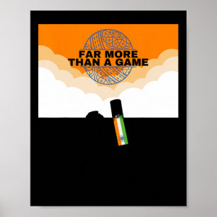 Poster Cricket Inde Plus Que Drapeau De Maillot Cricket I