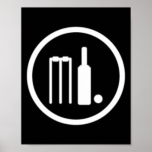 Poster Cricket Joueur de cricket Joueurs de cricket Inde