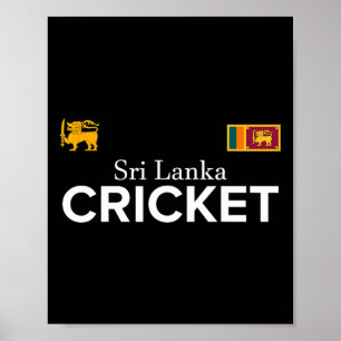 Poster Cricket Sri Lanka Meilleurs Fans Cadeau Pour Garço