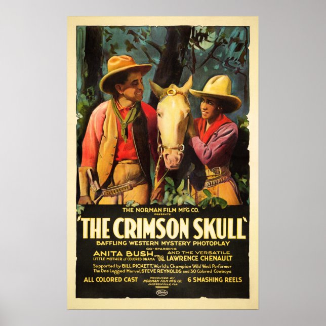 Poster CRIMSON SKULL Richard Norman Vieux film classique (Devant)