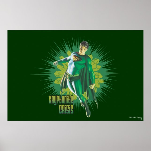 Poster Crise de Superman Kryptonite (Devant)