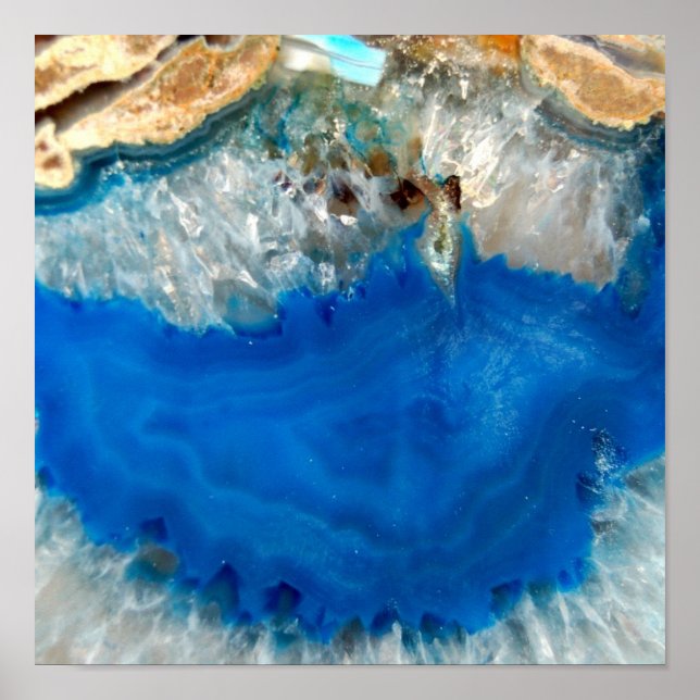Poster cristal bleu (Devant)