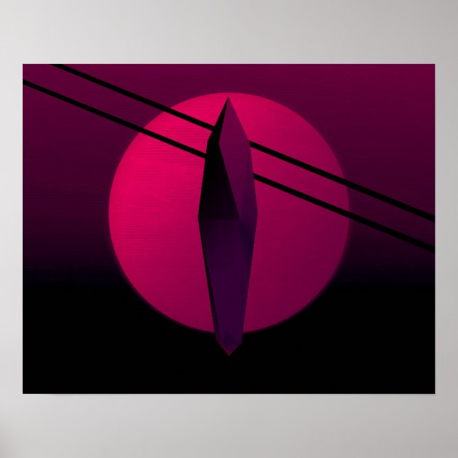 Poster Cristal foncé (Devant)