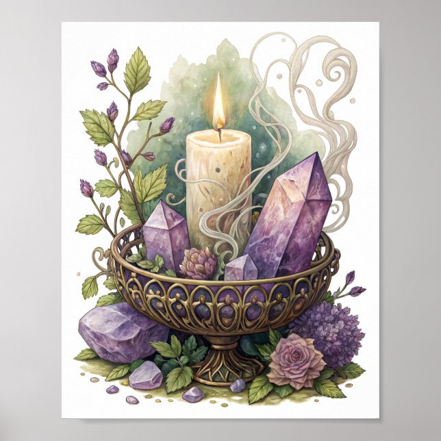 Poster Cristal violet dans l'urne de Filigree (Devant)