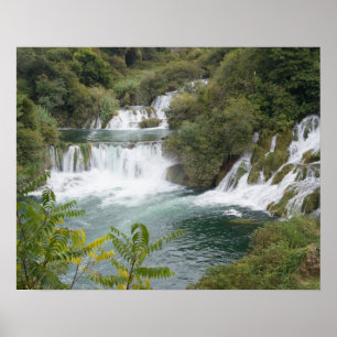 Poster Croatie, Dalmatie, Parc national des chutes Krka