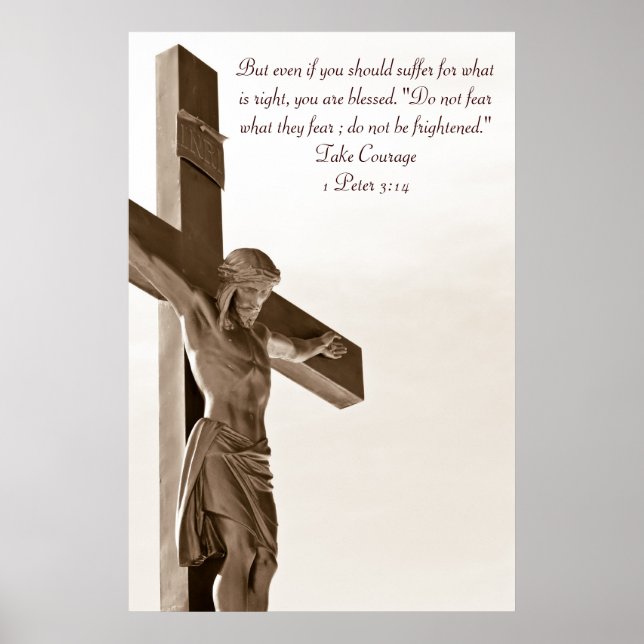 Poster Crocifixion de l'affiche de Jésus Christ (Devant)