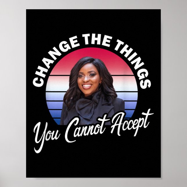 Poster Crockett Change The Things You Cannot Accept  (Devant)