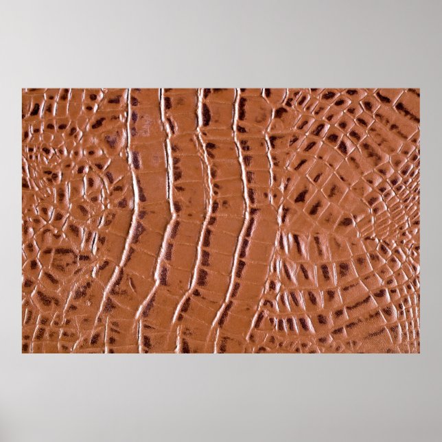 Poster Crocodile cuir texturé fond abstrait, ani (Devant)