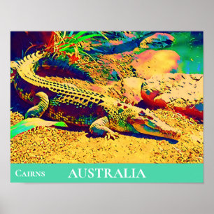 Poster Crocodile Tropical Queensland Australie