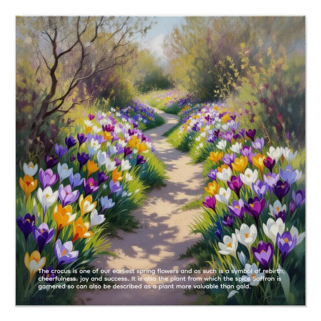 Poster Crocus Symbolism (Devant)