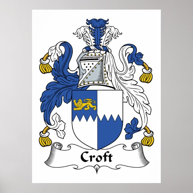 Poster Croft Family Crest (Devant)