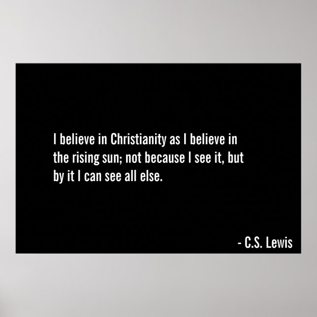 Poster Croire en Christ (Devant)