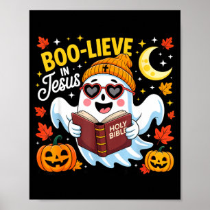 Poster Croire en Jésus Fantôme Christian Halloween Drôle