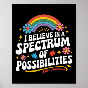 Poster Croire En Un Spectre De Possibilités Autisme Awar