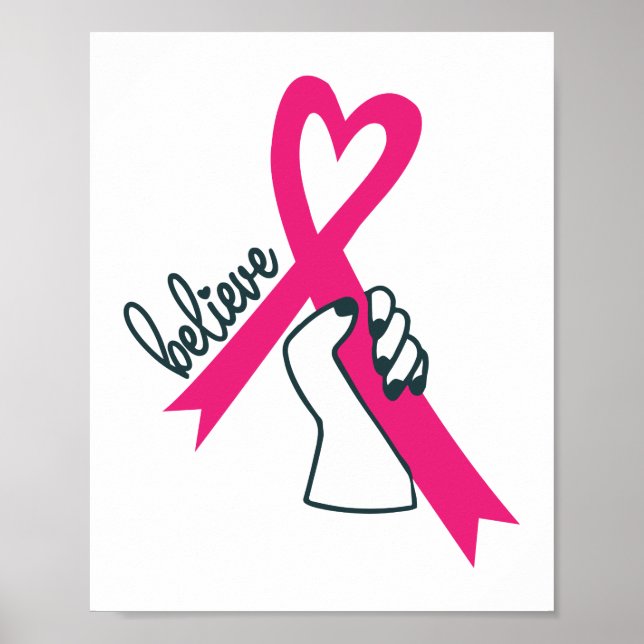 Poster Croire la sensibilisation au cancer du sein (Devant)