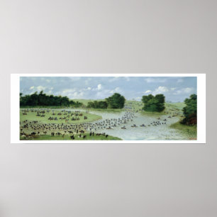 Poster Croisement du Rio San Joaquin, Paraguay, 1865