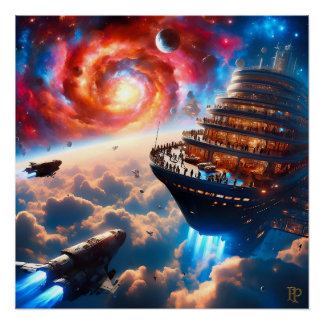 Poster Croiser les nuages cosmiques