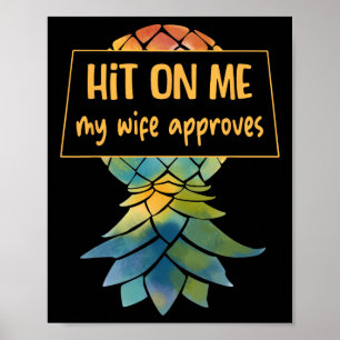 Poster Croisière Ananas à l'envers Subtil Swinger Drôle