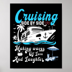 Poster Croisière côte à côte Couple Croisière Été