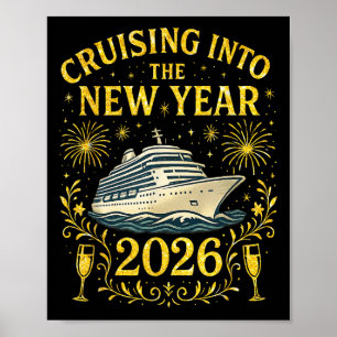 Poster Croisière Dans Le Nouvel An 2026 Bonne Année