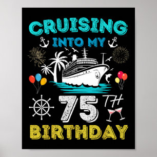 Poster Croisière Dans Mon 75e anniversaire Croisière 75 A