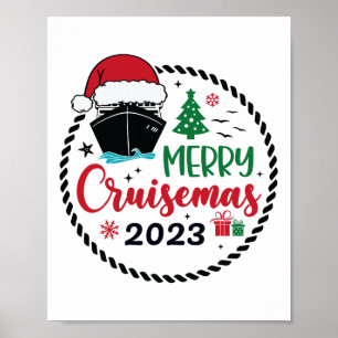 Poster Croisière de Noël en famille 2023 Merry Cruisemas