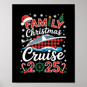 Poster Croisière de Noël en famille 2025 Vacances de fête