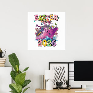 Poster Croisière de Pâques 2026 Vacances en famille Sprin