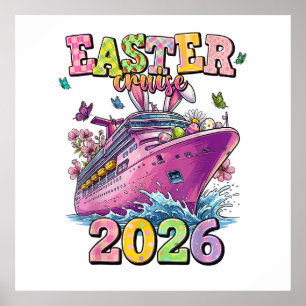 Poster Croisière de Pâques 2026 Vacances en famille Sprin