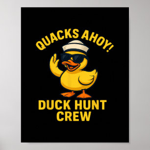 Poster Croisière de recherche de canard en caoutchouc de