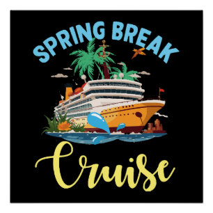 Poster Croisière de spring break