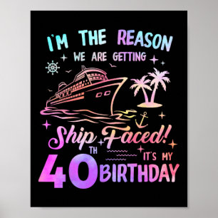 Poster Croisière des 40 ans du navire