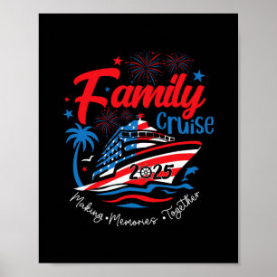 Poster Croisière en famille 2025 4 juillet Patriotique Am