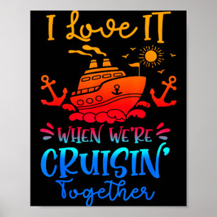 Poster Croisière en famille 2026 J'adore quand on croise
