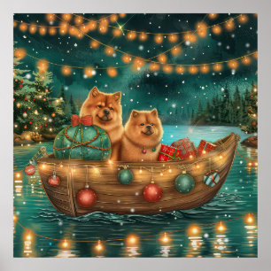 Poster Croisière festive de Noël du Chow Chow