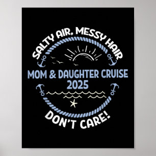Poster Croisière mère-fille 2025 Voyage en bateau Maman f