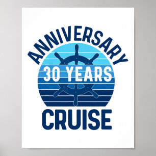 Poster Croisière pour les 30 ans de mariage pour couples
