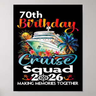 Poster Croisière pour les 70 ans de l'équipe des amis et