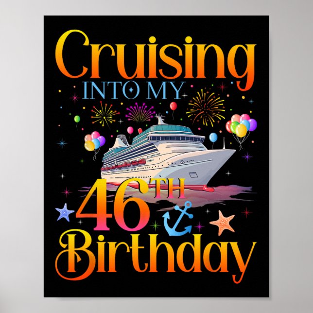 Poster Croisière pour mes 46 ans Croisière 46 ans  (Devant)
