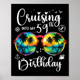 Poster Croisière pour mon 59e voyage d'anniversaire Vacan