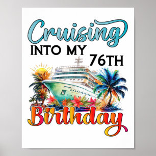 Poster Croisière pour mon 76e anniversaire Croisière Anni