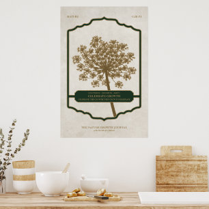 Poster CROISSANCE CÉLÉBRÉE - Papier d'affiche de valeur (