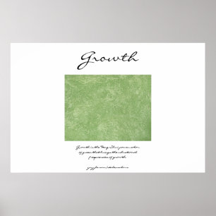 Poster Croissance - Feng Shui Green