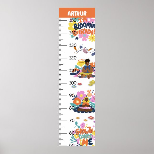 Poster Croissance personnalisée prend du temps Graphique  (Devant)