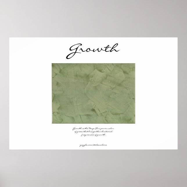Poster Croissance - Power Green - Feng Shui (Devant)