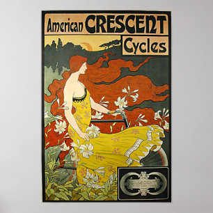 Poster Croissant américain-1899
