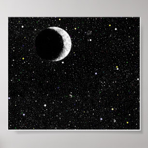 Poster Croissant de lune