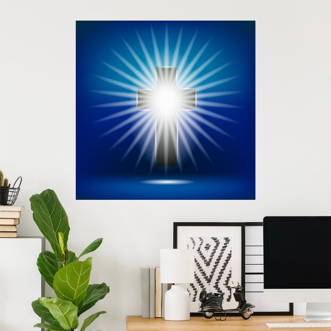 Poster Croix brillante (Créateur téléchargé)