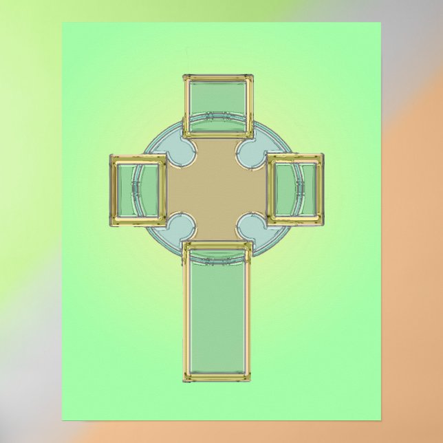 Poster Croix celtique de la Saint-Patrick (Créateur téléchargé)